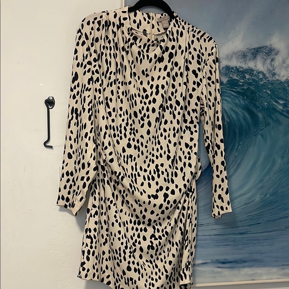 H&M Black and White Polka Dot Dress